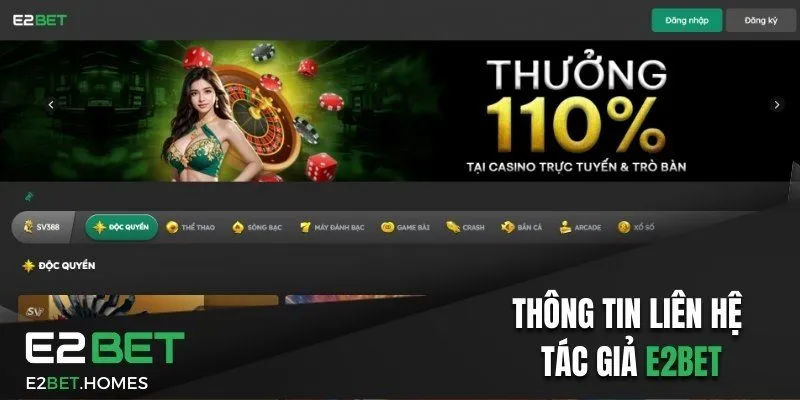 Thông tin liên hệ hợp tác cùng CEO nhà cái 